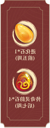 进化石*1(前五周) 传奇灵韵石*4(后七周)